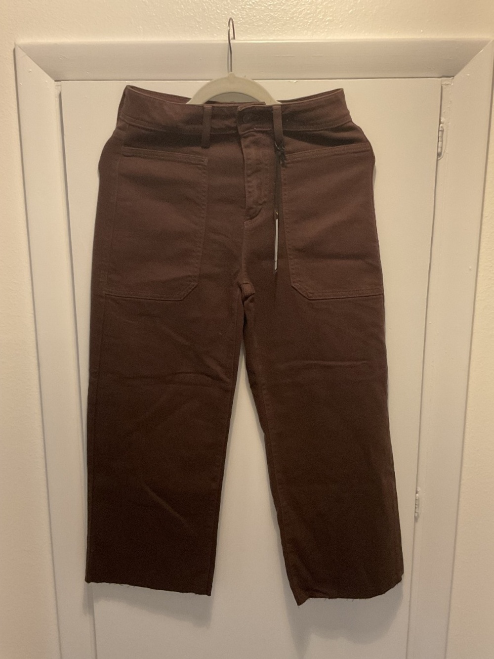 Just Black Cropped Denim, Chocolate Brown Color, Size 27